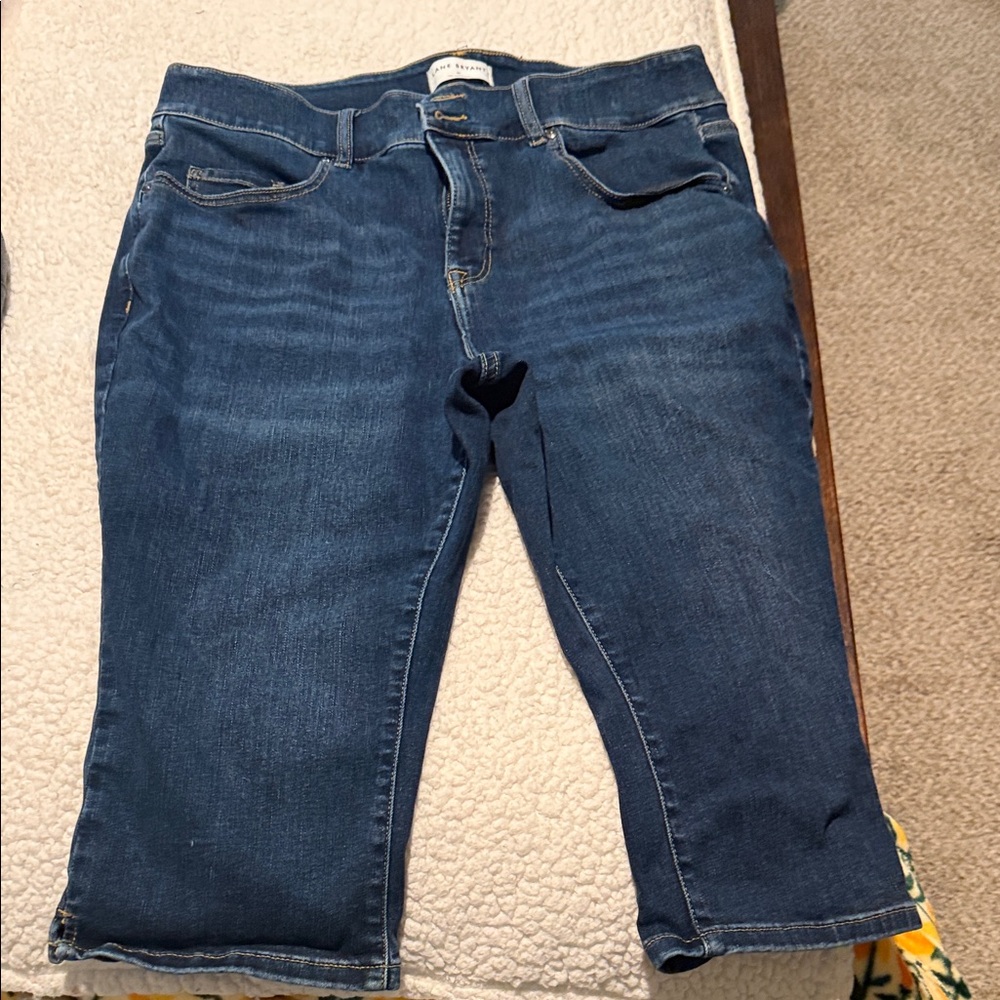Lane Bryant Dark Blue Cropped Jeans